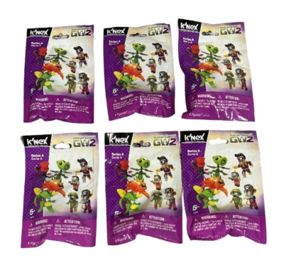  K nex Plants Vs Zombies Series 4 Figurines LOT OF 6 Blind Packs To Collect! 