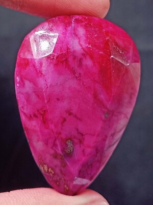 Hurry Up Now Red Ruby 396.70 Ct EGL Certified Pear Cut Loose Gemstone SMQ