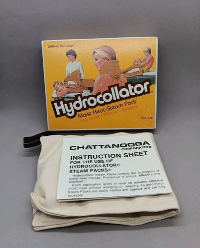 Vintage Hydrocollator feuchte Hitze Dampf Pack 5 x 12" Chattanooga Corp. Neu in Verpackung