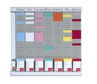 Nobo 7 T-card Panel Midi Office Planning Kit 480x480mm 29110
