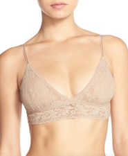 Hanky Panky Nude Signature Lace Padded Bralette L47259 Women's Size Medium