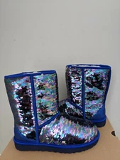 Ugg Australia Womens Classic  Short  Sequin Boot  Size 8 NIB