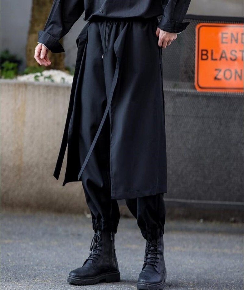 Japanese Yamamoto men Loose wide leg pants trousers Harem | eBay