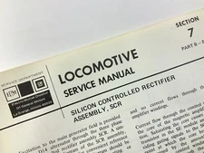 Silicon Controlled Rectifier Assembly Locomotive Service Manual SD402 1978 EE702