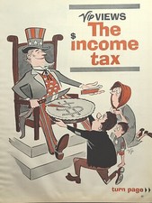 Vip El Impuesto sobre la Renta Divertido Humor CPA Contador De Colección Serie de Dibujos Animados 1962