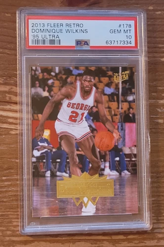 2013 Fleer Retro '95 Ultra #178 Dominique Wilkins PSA 10 Atlanta Hawks (C)
