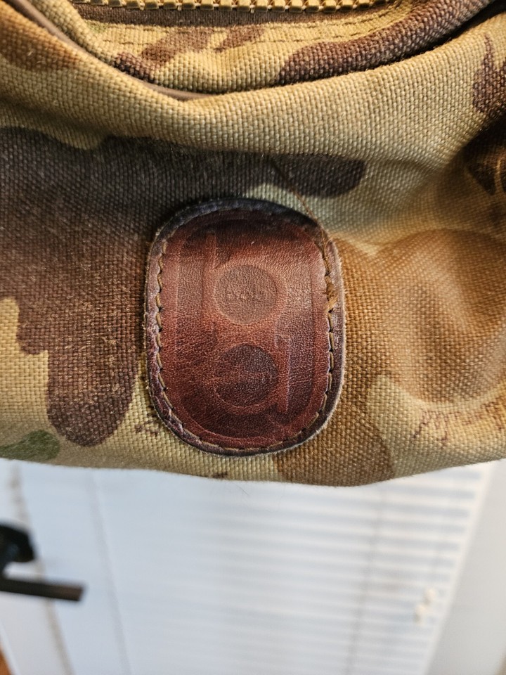 Vintage Bob Allen Ducks Unlimited Camo Hunting Cargo Duffle Range Ammo