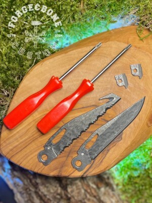 Fur Leatherman Wave Plus Charge Plus TTI Ersatz VG10 Stahl Damast messer Schwarz