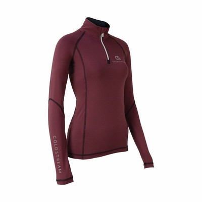 burgundy base layer equestrian