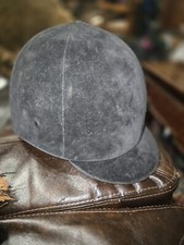 Vintage Black Velvet Equestrian Riding Hat