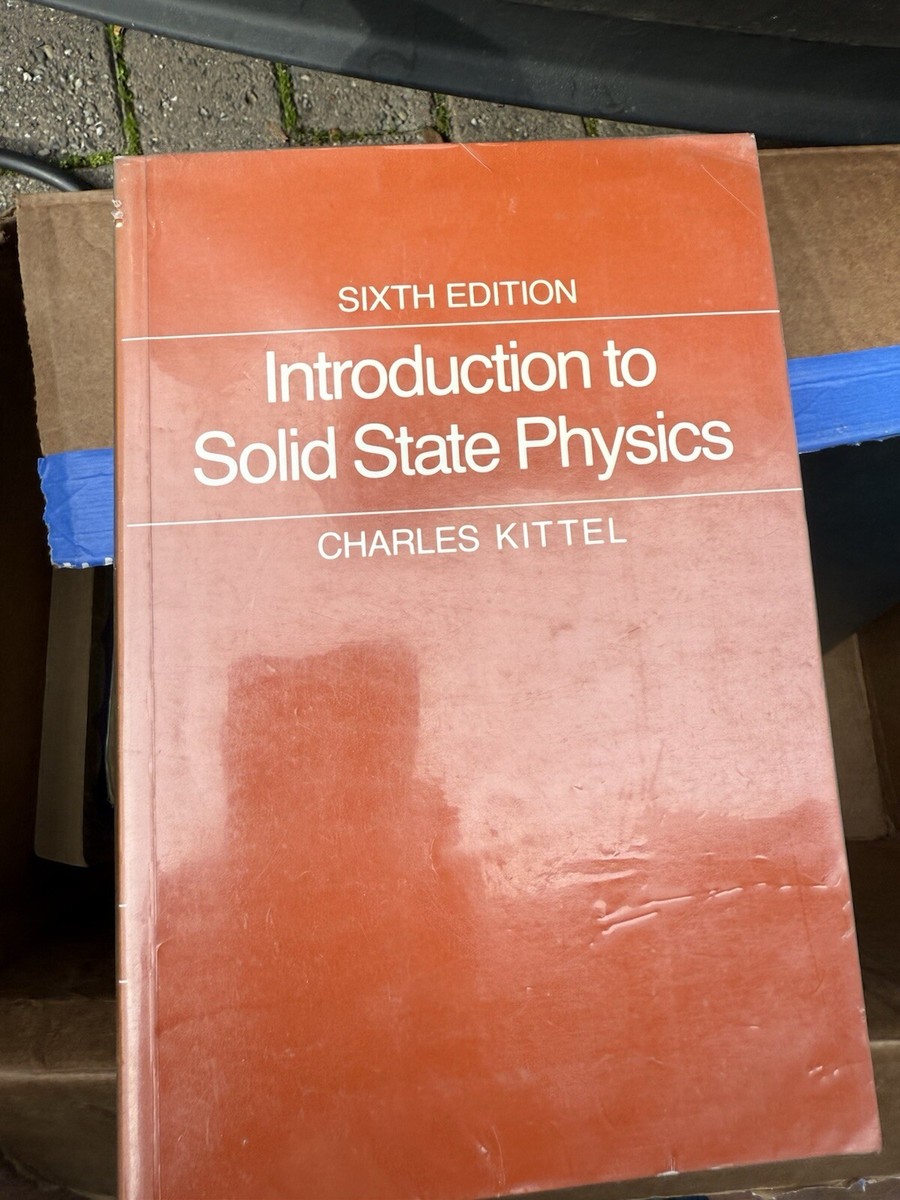 洋書 Introduction to Solid State Physics KITT Introduction to