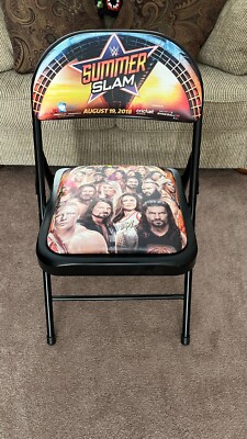 WWE Summerslam Rare Ringside Folding Chair 8/19/2018