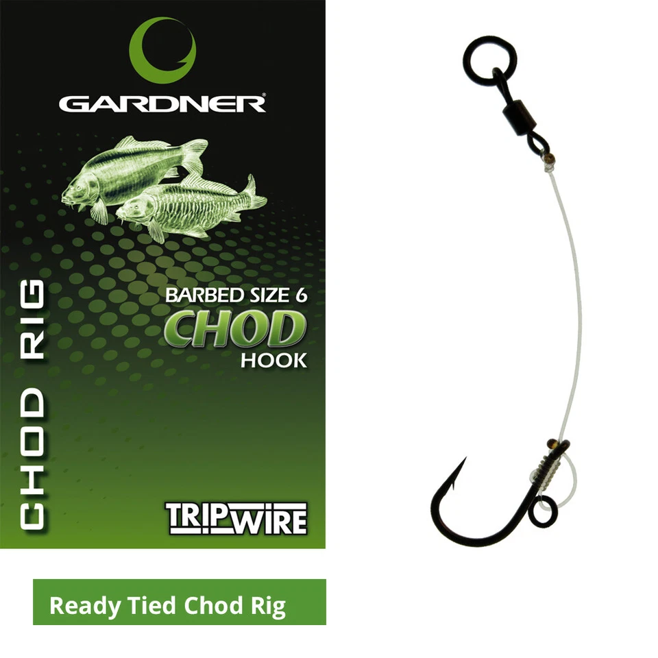 Gardner Tackle Ready gebundene Chod Rigs - Karpfen Pop Up steife Rig grob angeln