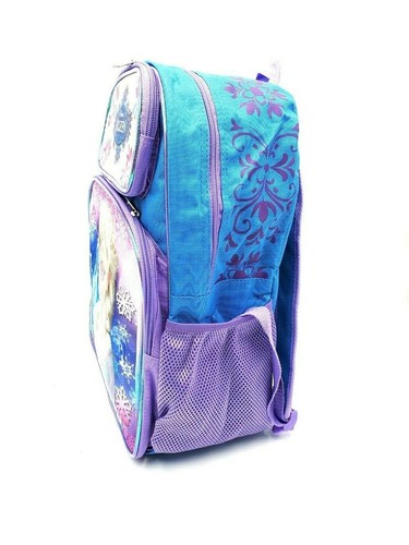 Disney Frozen Elsa Ombre Schneeflocken 16" 2 seitliche Netztaschen - Bild 4 von 4