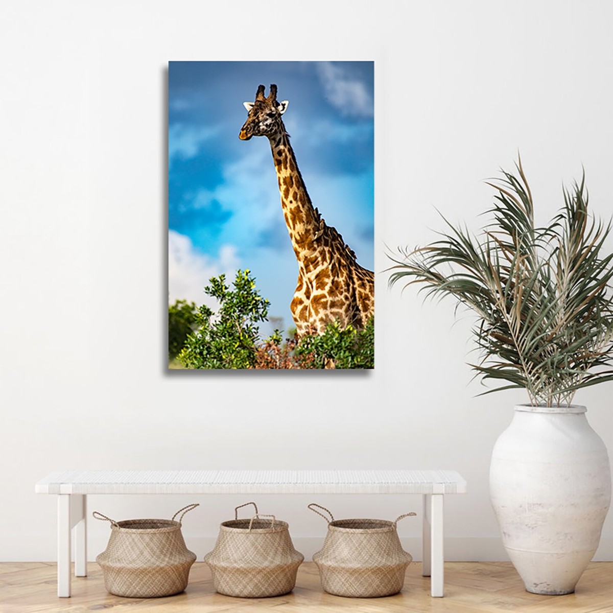 Giraffe nursery décor Poster, giraffe art Photo print, Giraffe Canvas wall  art