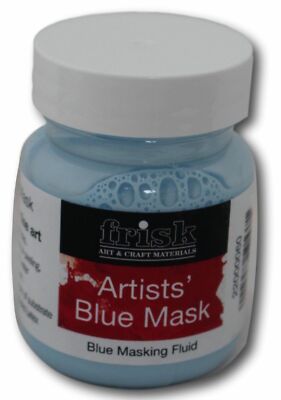 3 Flaschen Frisk Aquarell Masking Fluid - Blue Mask 60ml