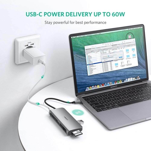 9-in-1 USB C Adapter Hub for Apple MacBook Pro 4K HDMI VGA SD TF reader USB3.0 - Picture 5 of 6