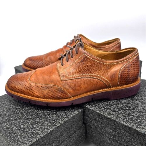 Donald J Pliner Shoes Men's 10M Brown Edd Perforated Leather Oxford