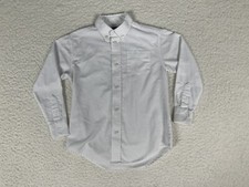 Ralph Lauren Chaps Shirt Boys Size 16 White Button Up Preppy Casual Kid Vintage
