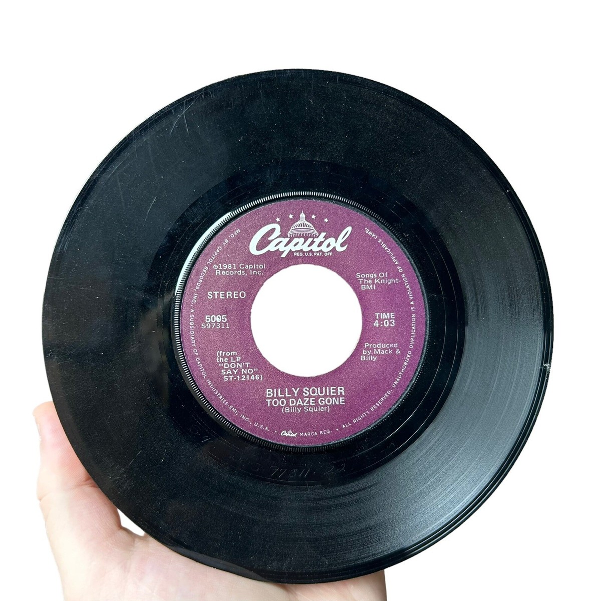 Vinyl-Y Rock 45 Zz Top - Breakaway / Pincushion On The Rca Records
