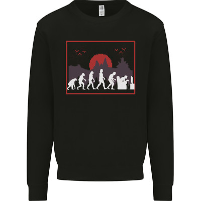 Evolution of a Gamer Gaming Videospiele Kinder Sweatshirt Pullover
