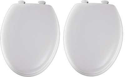 Mayfair  Elongated  White  Molded Wood  Toilet Seat