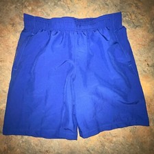 Under Armour Loose Fit Athletic Shorts, Youth Large, Blue