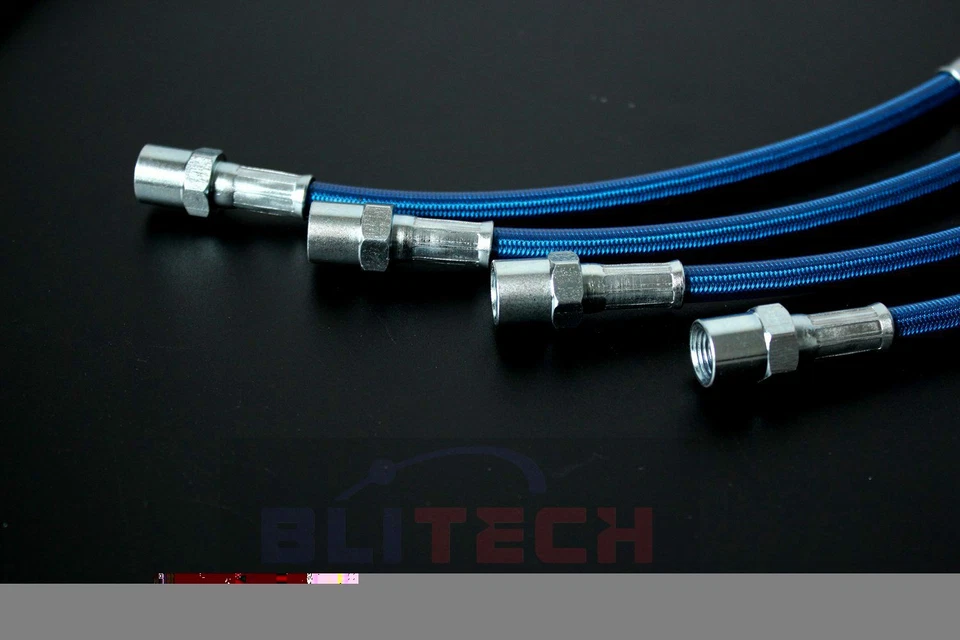 Blue Front Rear Braid Stainless Steel Brake Lines For BMW E36 3 series 1994-1998 - Imagem 3 de 3