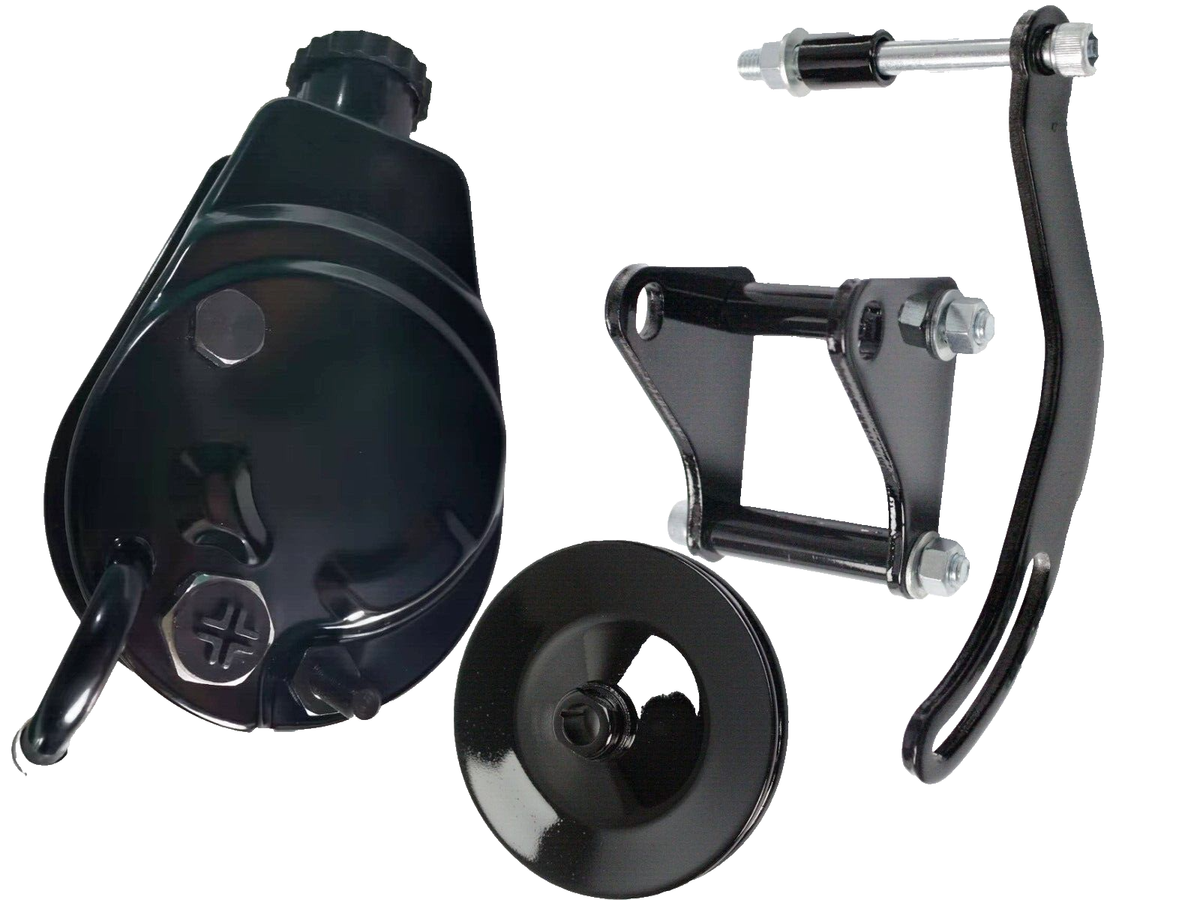 Soporte Y Polea Incluidos Bomba De Dirección Asistida Para Chevy SBC (305,  327, 350) - Tipo Saginaw, Incluye Soporte Y Polea, Color Negro Paulina Rubio, image size:1200x900
