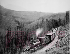 Denver & Rio Grande (D&RG) Engine 265 on the Marshall Pass - 8x10 Photo