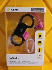 Charge/Sync Cable & Bottle Opener  Pink- Micro USB - Kanex GoBuddy+ New