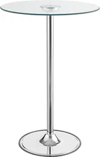 Thea LED Bar Table Chrome and Clear