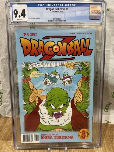 Dragon Ball Z #v3 #8 cgc 9.6 comic 1st Print Graded New Slab 2000