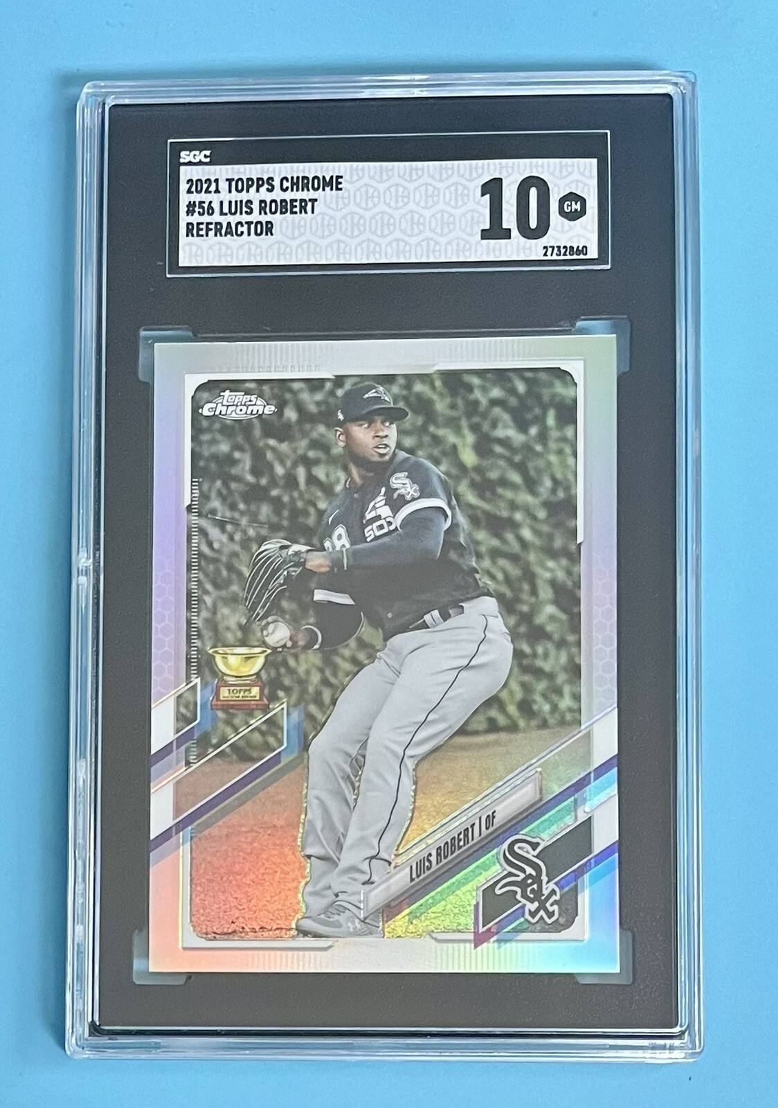 2021 Topps Chrome #56 Luis Robert SGC 10 Gem Mint Refractor Chicago White Sox