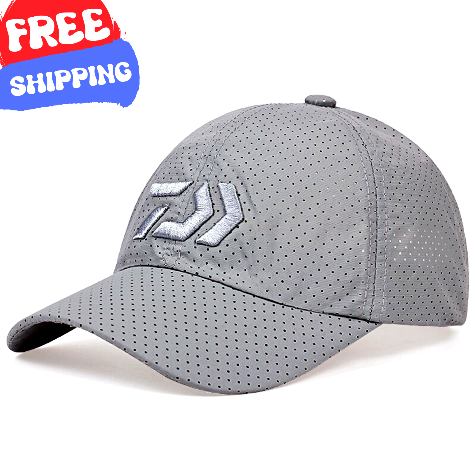 BASEBALL CAP Casual Fashion Outdoor Sun Hat Unisex Breathable Style Arrow Gray