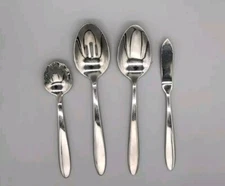 Oneida Serving Flatware Set Of 4 Stainless Steel