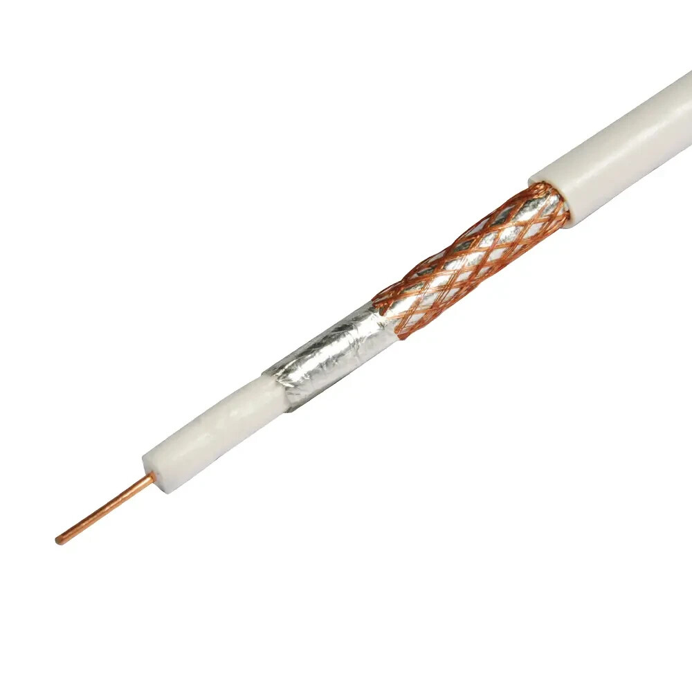 Labgear Coax Cable 250m RG6 White Reel Satellite Freesat Digital TV Aerial Cable