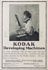 1903 AD. M25 EASTMAN KODAK CO. ROCHESTER, NY. KODAK DEVELOPING MACHINES
