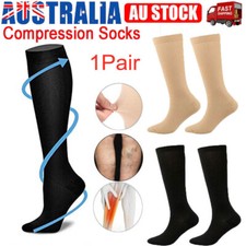 Compression Flight Socks Unisex Miracle Travel Anti-Swelling Fatigue DVT Support