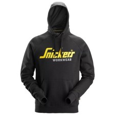 Image of Snickers 2899 Classic Logo Hoodie Mens Black Logo