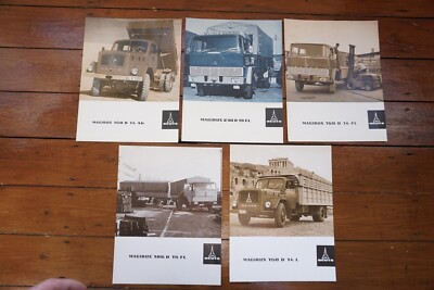 60er 70er Jahre Magirus Deutz LKW LKW Verkaufskatalog Werbeprospekt x5 RefF