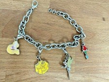 Disney's Beauty Beast Princess Belle, Ariel, Tinkerbell, Charm Bracelet Couture