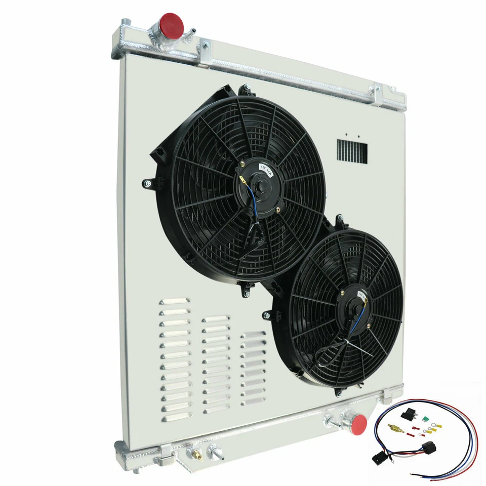 Fits 2003-2007 Ford F-250 350/450 F550 F53 6.0L 4-ROW Radiator Shroud Fan Relay Foto 4 de 4