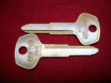 9- NORS Chevrolet Chevy Key Blanks, Curtis DC2, DC-2, Free US Ship