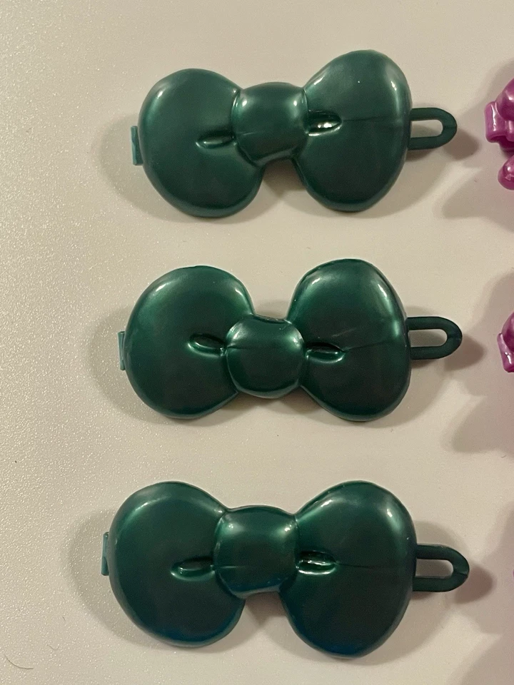 Lote Pinzas para el Cabello Niña Vintage Moño Pasador Metálico Colorido Surtido Años 90’s Y2K Foto 2 de 4