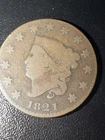 Photo of a 1821-P Large Cent from an eBay listing that sold on Jul 19, 2026