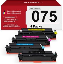 075 Toner Cartridge Compatible Replacement Canon 075 075H Toner Cartridge 4 Pack