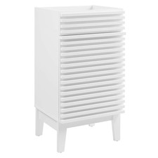 Modway Render 17" Particleboard and Laminate Bathroom Vanity Cabinet in White