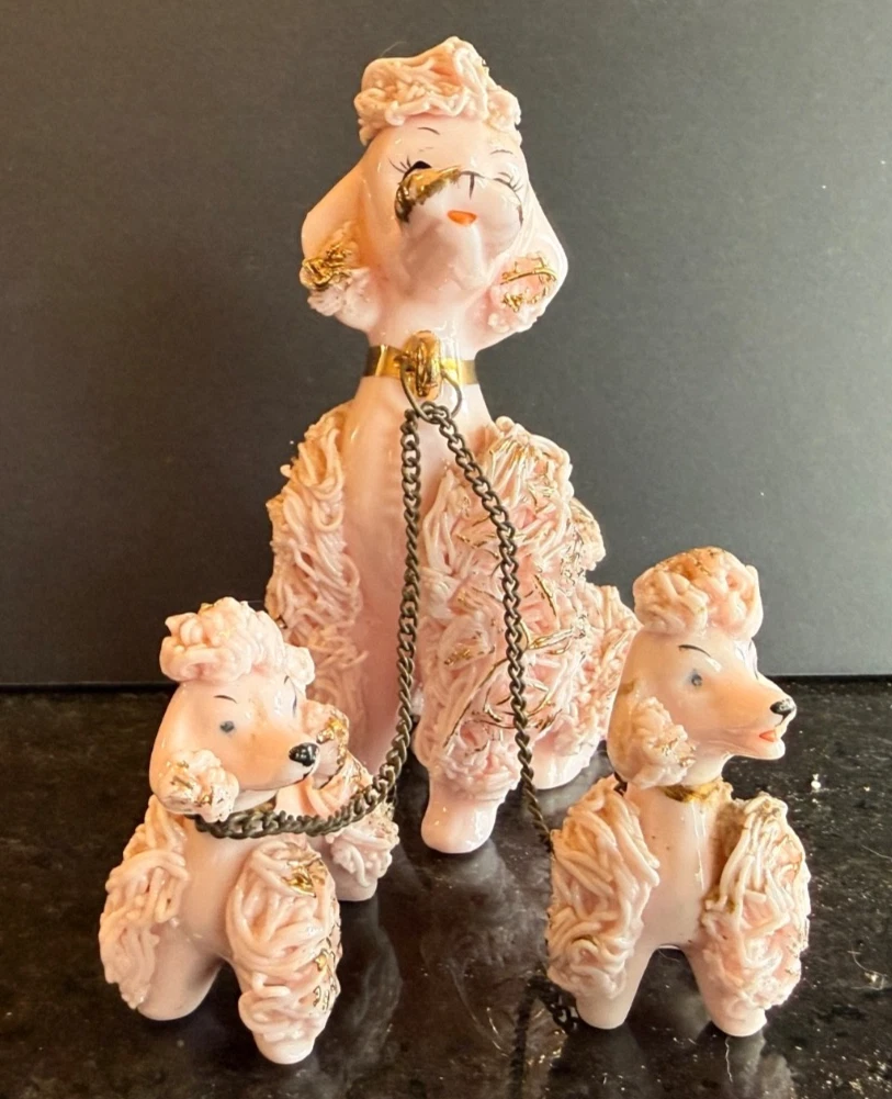 50s スパゲッティプードル　オブジェ　ビンテージ　コレクター Pink Spaghetti Poodle Vintage for sale | eBay