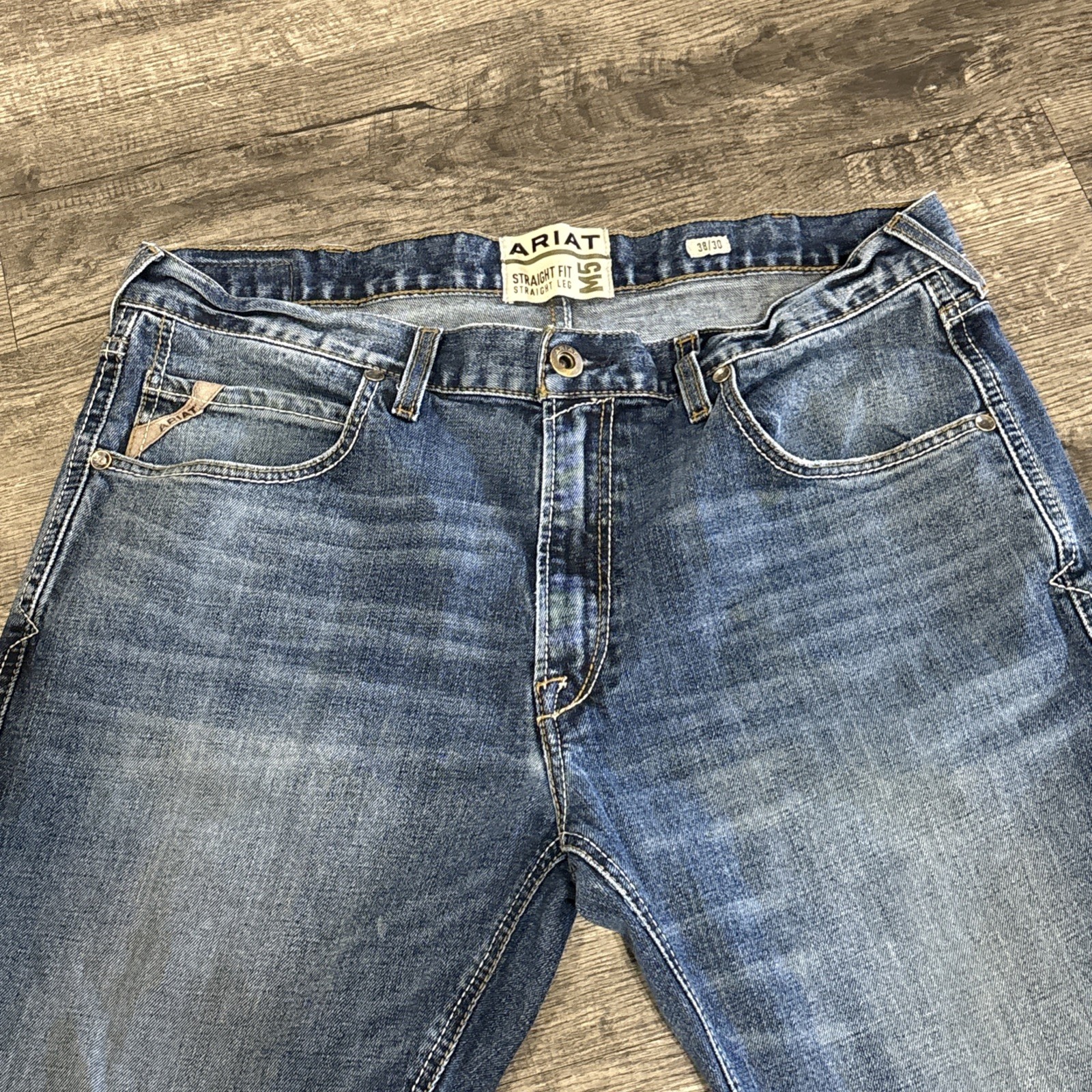 Ariat M5 Straight Fit Jeans Men’s 38x30 Western Denim Fits 38 X 29 - View 2